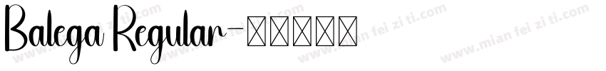 Balega Regular字体转换